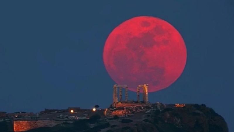 2022年“超级血月”来了！与舟山血红色夜空有关吗？的头图